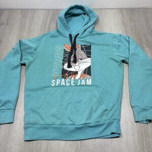 Space Jam A New Legacy Men's Hoodie Small S Aqua Blue Bugs Bunny Tune Squad